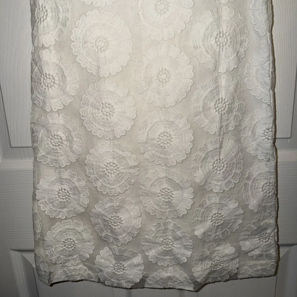NEW Gymboree Girls White Dress Formal Size M 7/8 Cap Sleeve‎ Easter Spring